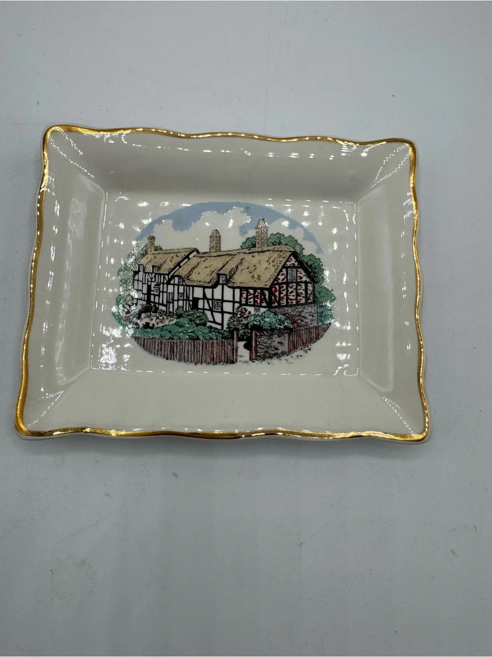 Weatherby Hanley Falconware porcelain trinket tray made in Staffordshire England